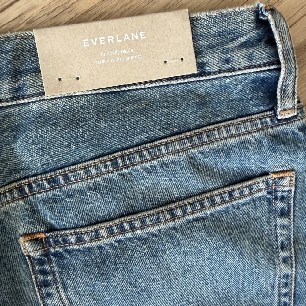 NWT Everlane The '90s Cheeky Jean Vintage Mid Blue Organic Cotton Ankle Size 30 - Picture 10 of 11